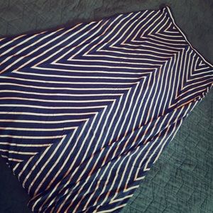 Chevron maxi skirt